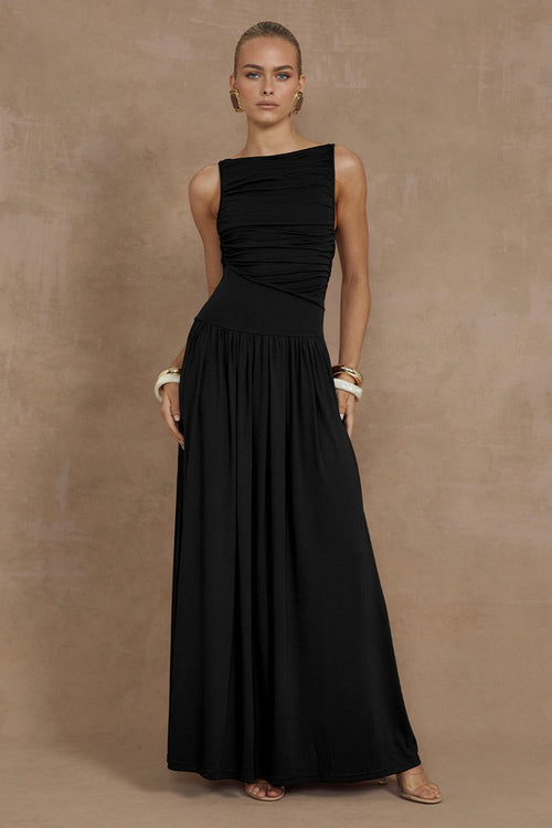Amelia Draped Midi Dress